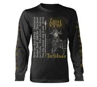 Gojira 'Fortitude Tracklist' (Nero) Manica Lunga Shirt - NUOVO E UFFICIALE