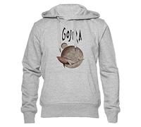 Gojira from Mars To Sirius Felpa con Cappuccio Unisex Uomo Donna Grigio Manica Lunga Hoodie Men's Women's Grey