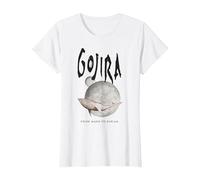Gojira Whale from Mars Maglietta, Donna, Bianco, S