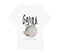 Gojira Whale from Mars Maglietta, Donna Plus-Size, Bianco, 4X