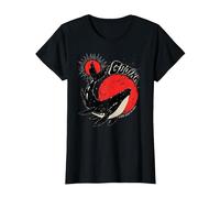 Gojira Whale Sun Moon Maglietta, Donna, Nero, XL