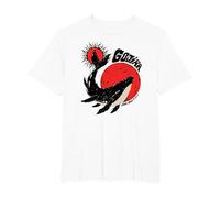 Gojira Whale Sun Moon Maglietta, Uomo Taglie Grandi, Bianco, 3X Tall
