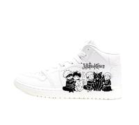 Gojo Satoru Sneakers, Itadori Yuji/Fushiguro Megumi/Geto Suguru Anime Stampa Periferica Scarpe Bianche Anime Sport Casual Alte Scarpe Bianche, Tipo 2., 38.5 EU