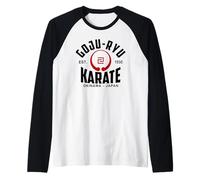 Goju-Ryu Karate Do Arti Marziali Giappone Okinawa Maglia con Maniche Raglan