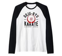 Goju Ryu Karate Do Martial Arts Japan Okinawa Maglia con Maniche Raglan