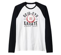 Goju Ryu Karate Do Martial Arts Japan Okinawa Vintage Maglia con Maniche Raglan