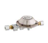 GOK regolatore di pressione del gas da 50 mbar a 30 mbar, riduttore di pressione per il collegamento di roulotte a linee fisse, regolatore 50/30 mbar, 1,5 kg, RVS 8