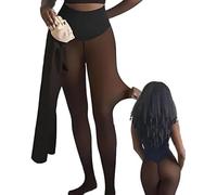 Gokame 2026 Nuova fascia di compressione e un'opzione di cucitura, l'originale Magic One-Seam Shaping Fleece Lined Leggings, Plus Size Caldo Gamba Nuda Collant, Rimani Caldo, bronzo, Large/X-Large