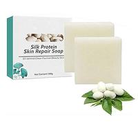 Gokame Skinferm Collagen Milk Whitening Soap, Skinferm Silk Protein Whitening Soap, Silk Protein Skin Repair Soap, Goat Milk Soap Silk Protein Soap, Deep Cleaning Net Acne (2pcs)