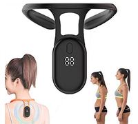 Gokame Smart Back Support,Health Smart Back Support, Smart Posture Reminder Device,Back Posture Monitoring Improving The Hunchback Posture Corrector Vibrating, Remind You To Correct Posture (Black)