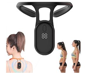 Gokame Smart Back Support,Health Smart Back Support, SmartPosture Reminder Device,BackPosture Monitoring Improving The Hunchback PostureCorrector Vibrating, Remind You To Correct Posture(Black)