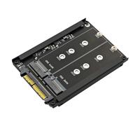 Gokeet SSD M.2 NVME 2 nel 1 e SSD Chiave B/Chiave su SFF-8639 U.2 con Staffa per Telaio - Conserva L'SSD MSATA Come unità SATA da 7 mm e 2,5 Pollici