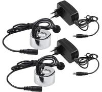 Gokelomg 2 Pezzi con Spina 45 MM Umidificatore Ad Ultrasuoni Incubatore Industriale 24 V Nebulizzatore Testa Fogger Spina