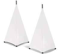 Gokelomg Universale DJ luce altoparlante supporto copertura doppio laterale treppiede supporto gonna scrim copertura materiale estensibile 2 pezzi
