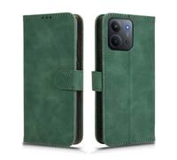 GOKEN Cover Libro per Xiaomi Redmi 15C 4G / Poco C85 - Custodia Portafoglio in Pelle Sintetica Magnetica con Calamita, Antiurto, Flip in Silicone Morbido -Verde