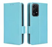 GOKEN Cover Pelle per Honor 200 Lite, Magnetica Custodia con Supporto di Stand & Carte Slot, Flip Case con Portafoglio -Azzurro