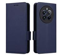 GOKEN Cover Pelle per Realme 12 PRO Plus (PRO+)/ Realme 12 PRO 5G, Magnetica Custodia con Supporto di Stand & Carte Slot, Flip Case con Portafoglio -Blu Scuro