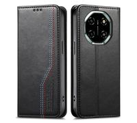 GOKEN Cover per Blackview Shark 6 - Custodia Libro Magnetica Portafoglio in Pelle Sintetica con Calamita, Soft Silicone Antishock e Supporto Pieghevole - Nero