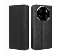 GOKEN Cover per Blackview Shark 6 - Portafoglio in Pelle Sintetica con Calamita, Silicone Interno Antiurto, Custodia Libro Flip Magnetica con Slot per Carte e Stand -Nero