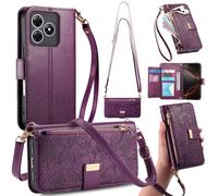 GOKEN Cover per Blackview Wave 8 / Wave 8C / Oscal Flat 2 - Custodia Libro Magnetica Cerniera Portafoglio in Pelle PU con Calamita, Silicone Antishock e Supporto Pieghevole - Viola