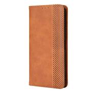 GOKEN Cover per Blackview Wave 8 / Wave 8C / Oscal Flat 2 - Portafoglio in Pelle Sintetica con Calamita, Silicone Interno Antiurto, Custodia Libro Flip Magnetica con Slot per Carte e Stand -Marrone