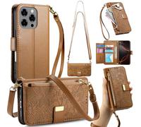 GOKEN Cover per Doogee Note 58 / Note 58 Pro - Custodia Libro Magnetica Cerniera Portafoglio in Pelle PU con Calamita, Silicone Antishock e Supporto Pieghevole - Marrone