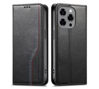 GOKEN Cover per Doogee Note 58 / Note 58 Pro - Custodia Libro Magnetica Portafoglio in Pelle Sintetica con Calamita, Soft Silicone Antishock e Supporto Pieghevole - Nero