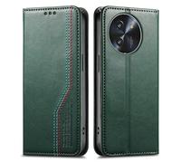 GOKEN Cover per Doogee Note 59 / Note 59 Pro - Custodia Libro Magnetica Portafoglio in Pelle Sintetica con Calamita, Soft Silicone Antishock e Supporto Pieghevole - Verde