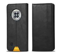 GOKEN Cover per DOOGEE S96 PRO, Custodia Folio in Pelle Flip Wallet Libro Case con Portafoglio, Premium PU/TPU Magnetica Cover con Supporto di Stand/Carte Slot (Nero)
