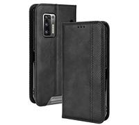 GOKEN Cover per Doogee S97 PRO, Custodia Folio in Pelle Flip Wallet Libro Case con Portafoglio, Premium PU/TPU Magnetica Cover con Supporto di Stand/Carte Slot (Nero)