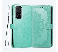 GOKEN Cover per Honor 200 Lite, Custodia Flip PU Pelle TPU Portafoglio Custodie con Stand & Carte Slot & Disegni Rilievo, Chiusura Magnetica Telefono Case, Verde
