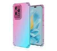 GOKEN Cover per Honor 200 Lite, Silicone TPU a Gradiente Colori Custodia, Soft Rubber Protettiva Case, Antiurto Antiscivolo Protezione Shell, Rosa/Verde
