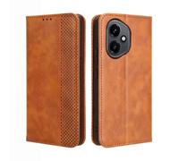 GOKEN Cover per honor 400 - Portafoglio in Pelle Sintetica con Calamita, Silicone Interno Antiurto, Custodia Libro Flip Magnetica con Slot per Carte e Stand -Marrone