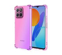 GOKEN Cover per Honor 70 Lite/Honor X6 / Honor X8 5G, Silicone TPU a Gradiente Colori Custodia, Soft Rubber Protettiva Case, Antiurto Antiscivolo Protezione Shell, Rosa/Viola