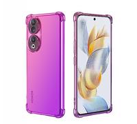 GOKEN Cover per Honor 90, Silicone TPU a Gradiente Colori Custodia, Soft Rubber Protettiva Case, Antiurto Antiscivolo Protezione Shell, Rosa/Viola