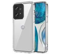 GOKEN Cover per Motorola Edge 40 Neo - Trasparente Custodia con Bordo in Silicone TPU Morbido, Schiena in PC Rigido, Resistente, Antiurto - Case -Trasparente