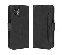 GOKEN Cover per Motorola Edge 40 PRO, Custodia Folio in PU Pelle Flip Wallet Libro Case con Portafoglio, TPU Silicone Magnetica Cover con Supporto di Stand/Carte Slot (Nero)