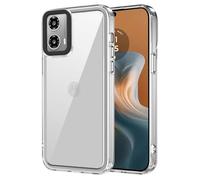 GOKEN Cover per Motorola Moto E14 / Moto G24 / G24 Power / G04 / G04s - Trasparente Custodia con Bordo in Silicone TPU Morbido, Schiena in PC Rigido, Resistente, Antiurto - Case -Trasparente