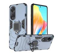 GOKEN Cover per Oppo A18 4G / Oppo A38 4G, TPU/PC Dual Layer Hybrid Armor Custodia con Supporto Magnetico Auto, Silicone Cover con 360° Girevole Anello，Antiurto Protezione Shell, Blu