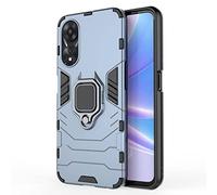 GOKEN Cover per Oppo A78 5G, TPU/PC Dual Layer Hybrid Armor Custodia con Supporto Magnetico Auto, Silicone Cover con 360° Girevole Anello，Antiurto Protezione Shell, Blu