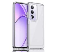 GOKEN Cover per Oppo A80 5G, Custodia Trasparente con Bordo in Silicone TPU Morbido, Schiena in PC Rigido, Resistente, Antiurto - Case Soft - Trasparente