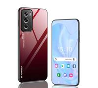 GOKEN Cover per Oppo Reno 12 Pro 5G, Resistente Agli Urti e Ai Graffi, Custodia a Gradiente in TPU Silicone Morbido e Vetro Temperato, Tagli Precisi e Compatibile (5)