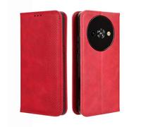 GOKEN Cover per Oukitel C59 / C59 Pro - Portafoglio in Pelle Sintetica con Calamita, Silicone Interno Antiurto, Custodia Libro Flip Magnetica con Slot per Carte e Stand -Rosso