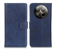 GOKEN Cover per Realme 12 PRO Plus (PRO+)/ Realme 12 PRO 5G, Custodia Folio in Pelle Flip Wallet Libro Case con Portafoglio, Premium PU/TPU Magnetica Cover con Supporto di Stand/Carte Slot -Blu