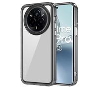 GOKEN Cover per Realme 14 Pro 5G - Trasparente Custodia con Bordo in Silicone TPU Morbido, Schiena in PC Rigido, Resistente, Antiurto - Case -Bordo nero