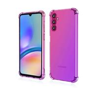 GOKEN Cover per Samsung Galaxy A25 5G, Silicone TPU a Gradiente Colori Custodia, Soft Rubber Protettiva Case, Antiurto Antiscivolo Protezione Shell, Rosa/Viola