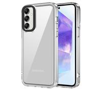 GOKEN Cover per Samsung Galaxy A55 5G - Trasparente Custodia con Bordo in Silicone TPU Morbido, Schiena in PC Rigido, Resistente, Antiurto - Case -Trasparente