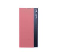 GOKEN Cover per Samsung Galaxy S23 Ultra 5G, Smart Specchio View Flip PU Leather Case, Premio Custodia Cellulare con Una Schermo Finestra, Folio Case con Supporto Pieghevole, Rose