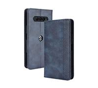 GOKEN Cover per Xiaomi Black Shark 4 PRO/Black Shark 4, Custodia Folio in Pelle Flip Wallet Libro Case con Portafoglio, Premium PU/TPU Magnetica Cover con Supporto di Stand/Carte Slot (Blu)