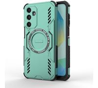 GOKEN Cover per Xiaomi Redmi 15C 4G / Poco C85 4G, Custodia Armor, Antiurto in con Bumper Silicone & Retro in PC, Anello Magnetico Integrato - Verde
